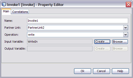 image:Image shows the Invoke1 Property Editor
