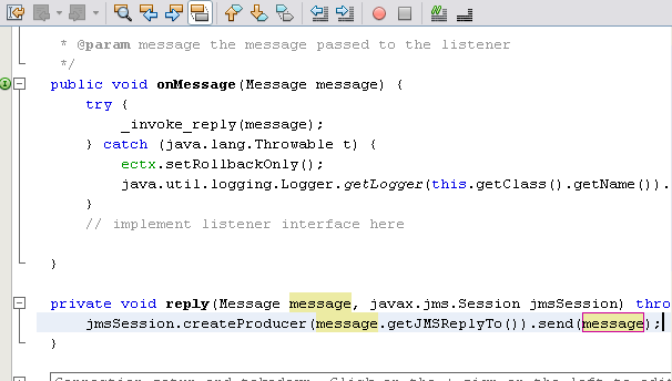 image:Reply Method in the Java Editor