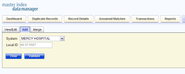 image:Figure shows the first page that appears when you create a new profile.