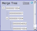 image:Figure shows a profile's merge history tree.