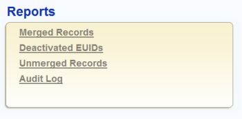 image:Figure shows the Reports box on the Dashboard.