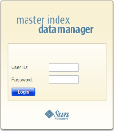 image:Figure shows the login page of the MIDM.