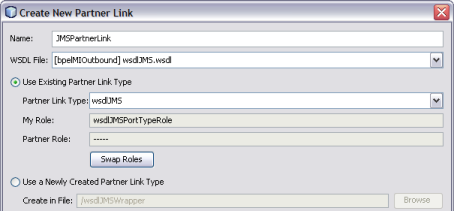 image:Figure shows the Create New Partner Link window.