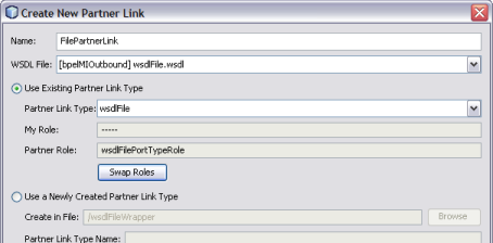 image:Figure shows the Create New Partner Link window.