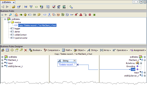 image:Image shows the Java Collaboration Editor displaying the Copy 