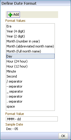 Define Date Format