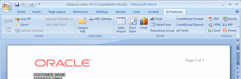 Creating RTF Templates Using The Template Builder For Word 