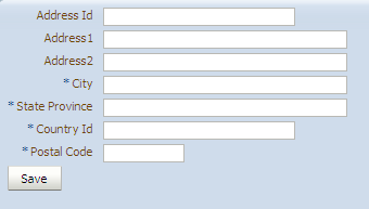 Create address in address details page