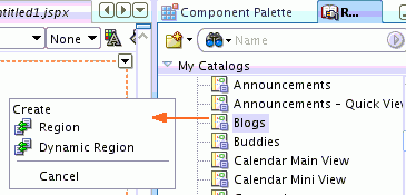 Adding Blog Task Flow Using Resource Palette