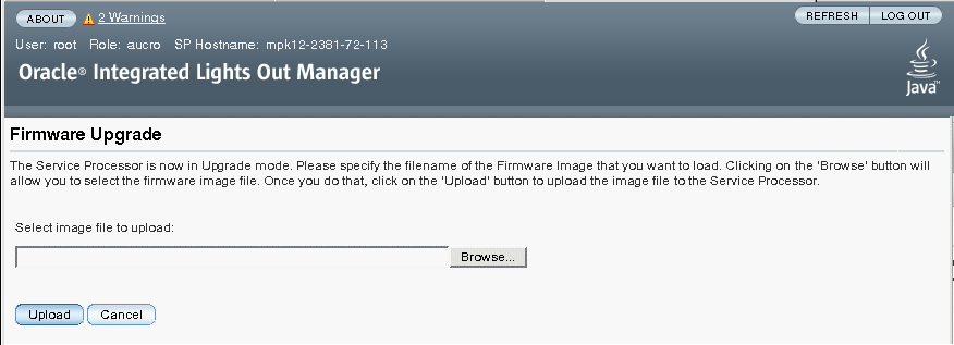 Upgrade Verification 대화 상자.