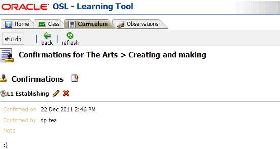 Confirmation Page