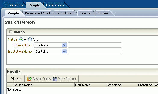 Search People page