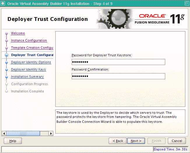 Deployer trust configuration page Deployer trust configuration page