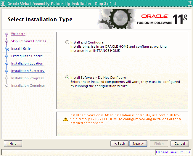 Install type page Install type page