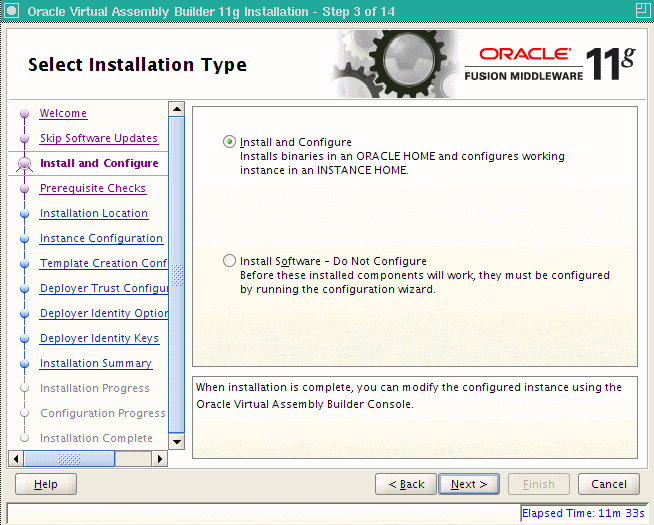 Installation Types page