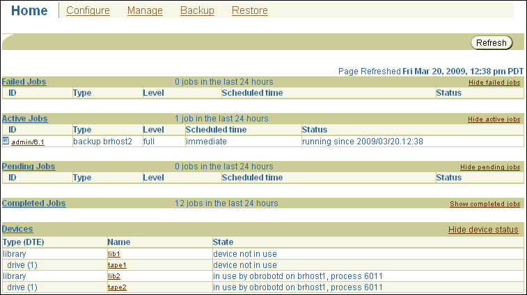 Oracle Secure Backup̃z[y[WĂ܂B