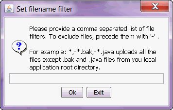Input dialog