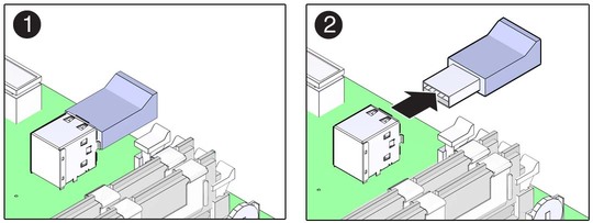 image:Figure shows removal of a USB flash drive from the motherboard.