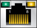 image:Figure showing NET MGT port pin numbering.