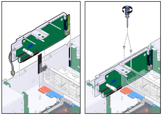 image:Figure showing the installation of a connector board.