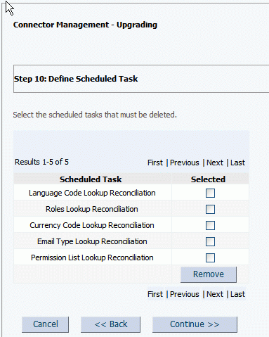 Define Scheduled Task dialog