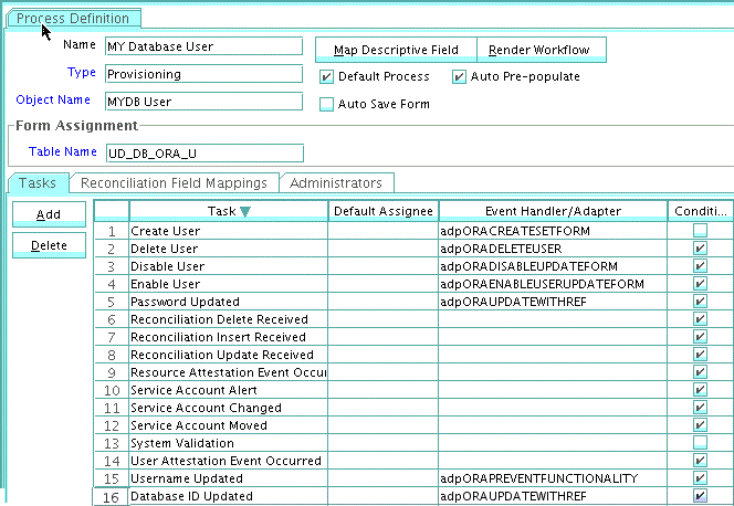 sample screenshot of the updated process task