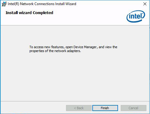 image:Installation wizard complete dialog.