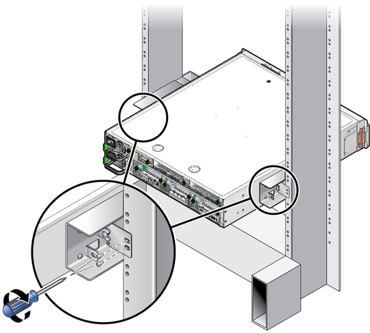 image:Figure showing how to secure the rear plate to the side bracket.