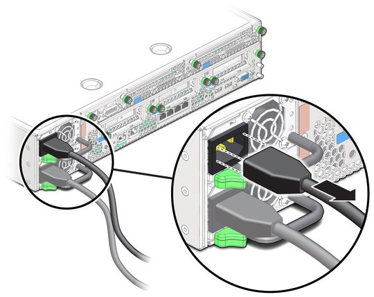 image:The illustration shows removing the power supply.