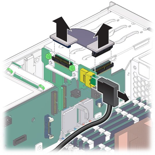 image:The illustration shows removing the hard drive backplane.