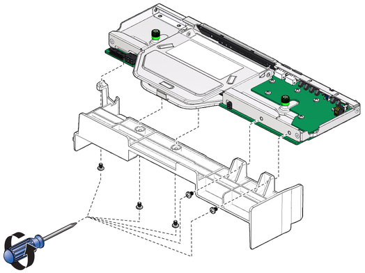 image:The illustration shows removing the fan board.