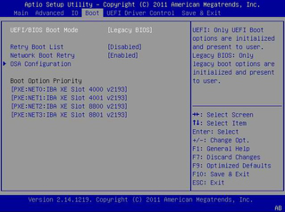 image:BIOS Setup Utility screen.