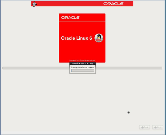 image:Oracle Linux 6.1 Installation Starting screen.
