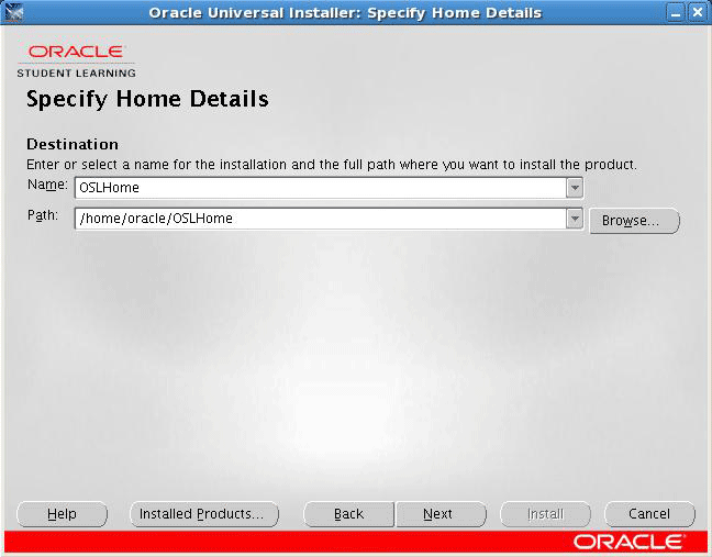Specify Home Details Screen