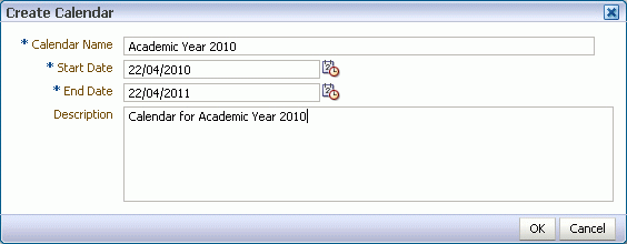 Creating an Academic Calendar