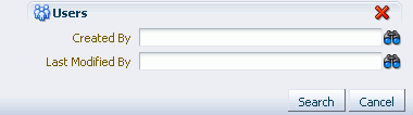 Users Search Pane