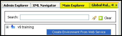 Create Environment from Web Service right-click menu option