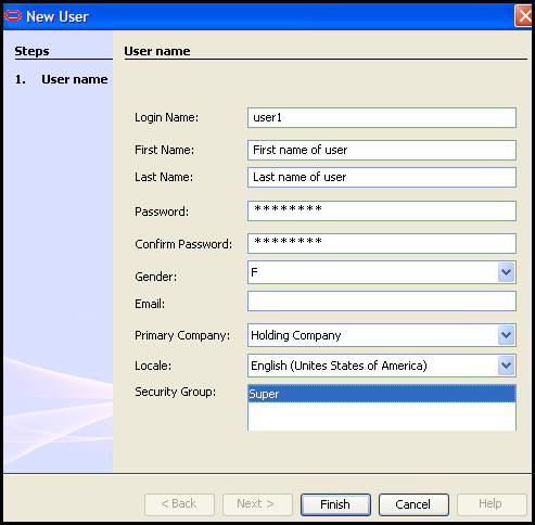 User Security File