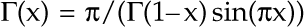 image: Equation that represents |~(x) = n/(|~(1-x)sin(nx))