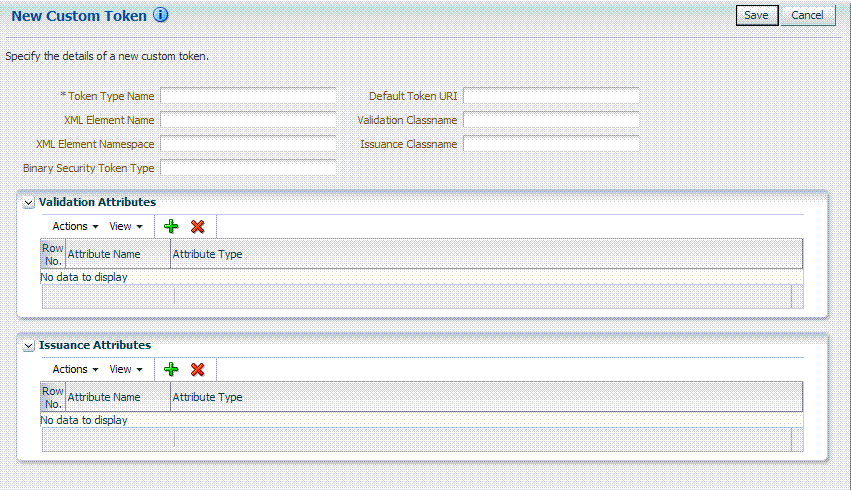 New Custom Token Page