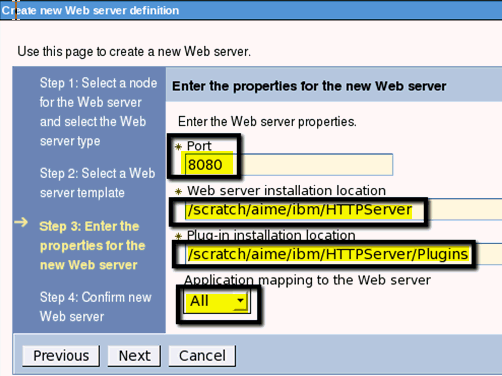 Configure HTTP Server - Port