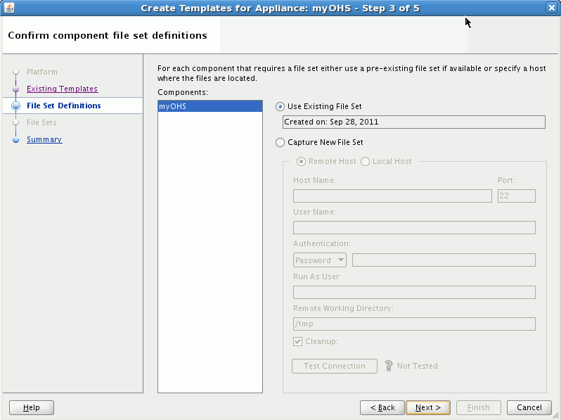 Create VM Templates Wizard
