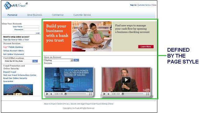 Sample page using a page style