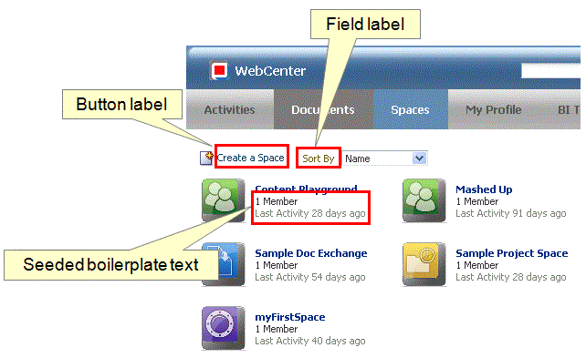 UI elements: field and button labels, boilerplate text