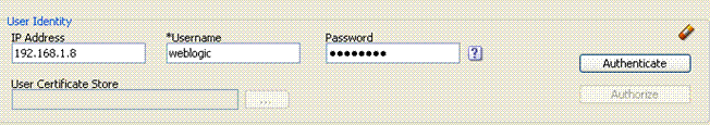 Access Tester User Identity Panel