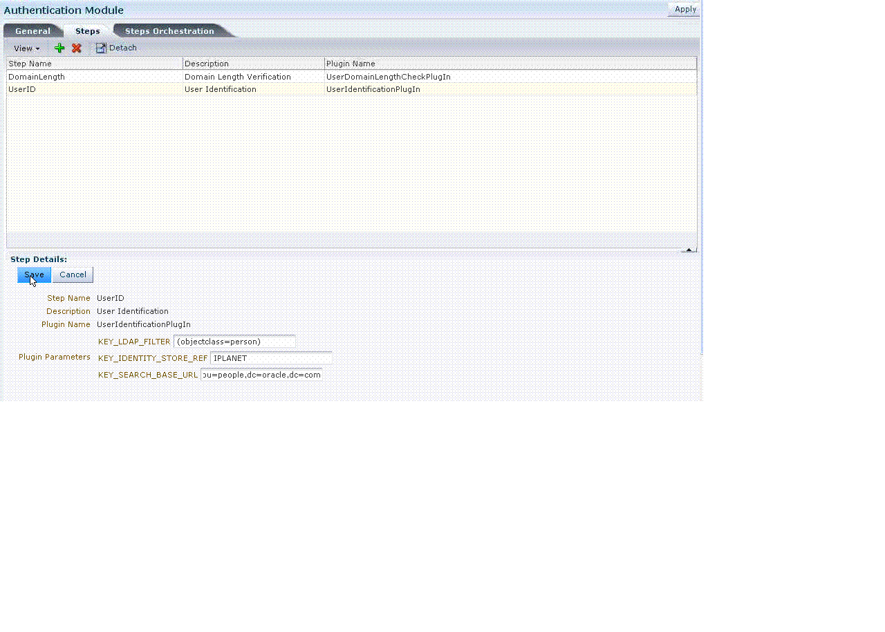 Custom Module, Steps Subtab