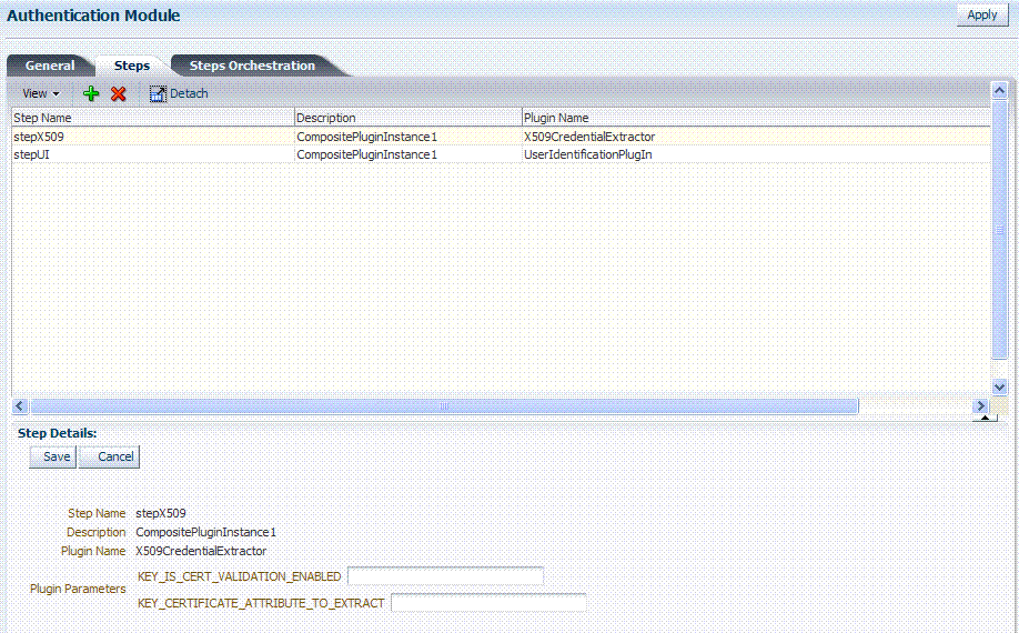 X509Plugin Default Steps