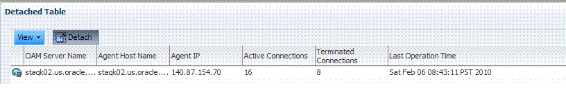 Agent Connection Table