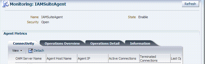 OAM Agent Monitoring Characteristics