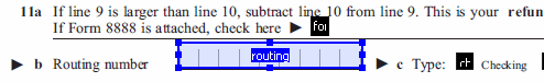 Create the routing form field